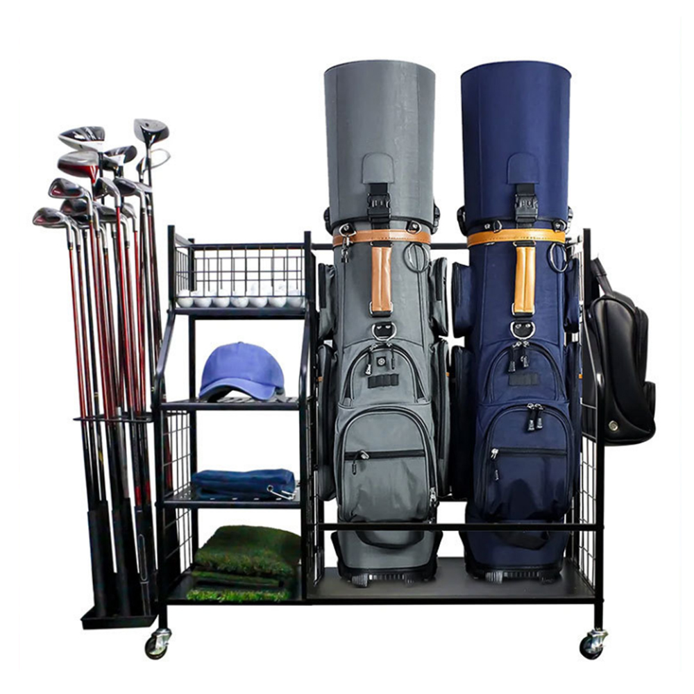 Sports Equipment Garage Organizer - رف منظم حقيبة الجولف لتخزين حقيبة