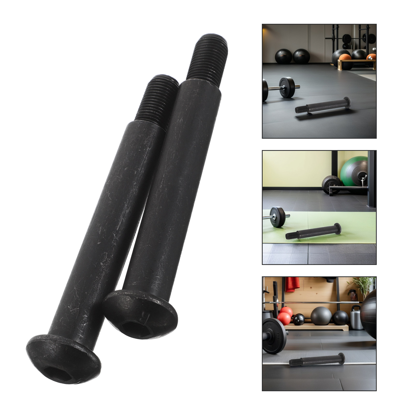 Sports Equipment Gym - قطعتان من مسامير التثبيت البيضاوية الشكل