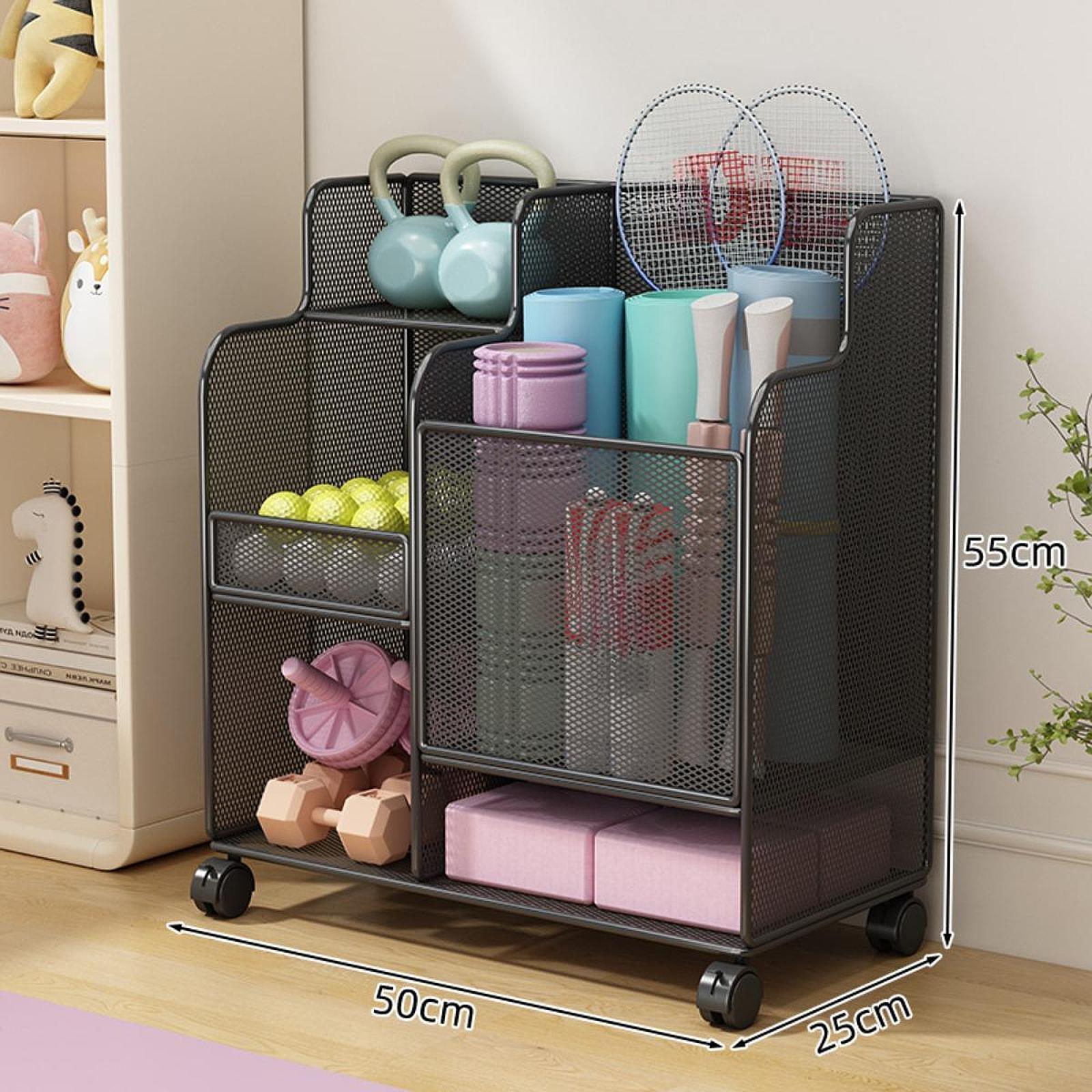 رف تخزين معدات رياضية بعجلات،  - مراجعة Sports Equipment Garage Organizer وسعره