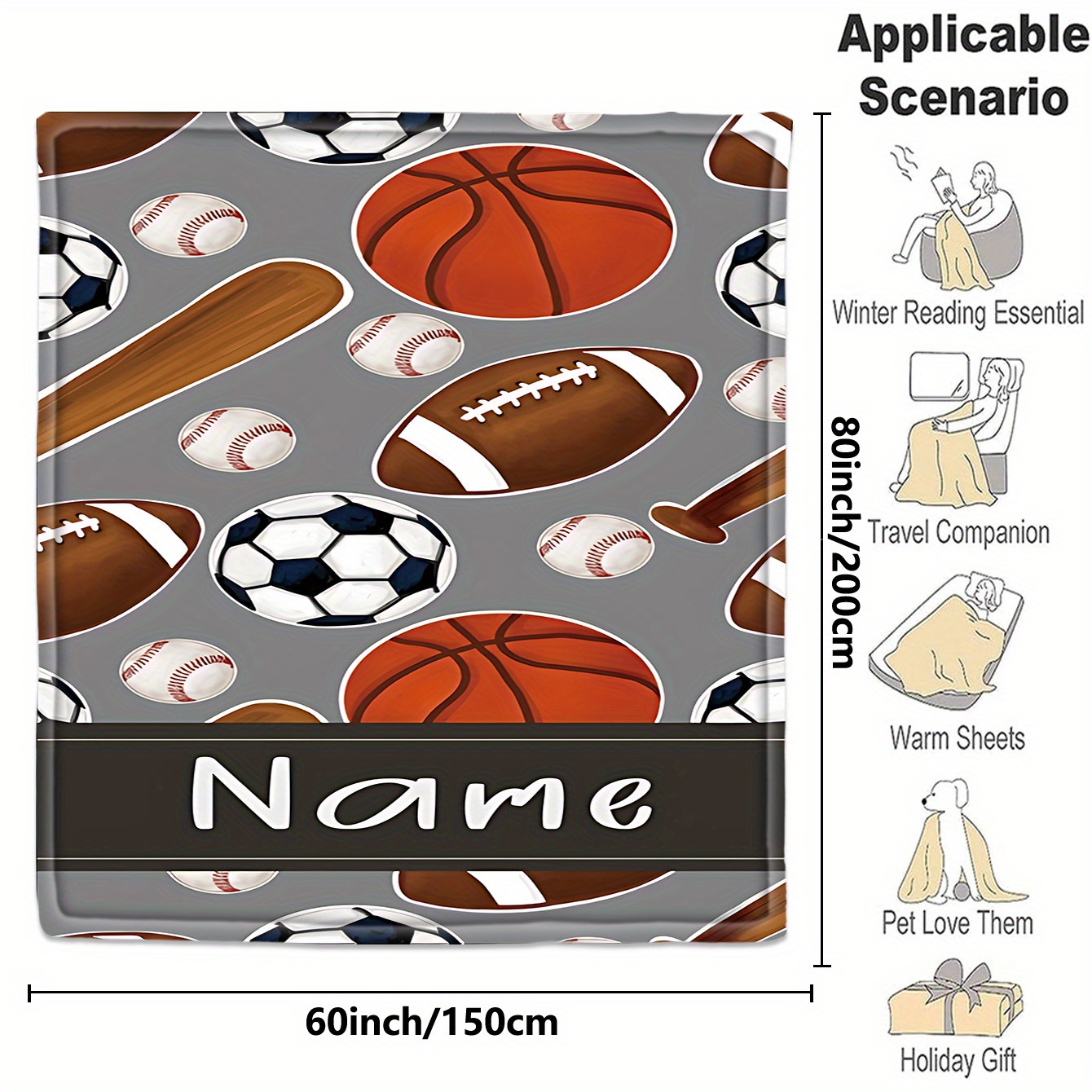 1 معدات رياضية ببطانية ذات اسم - مراجعة Sports Equipment With Names وسعره