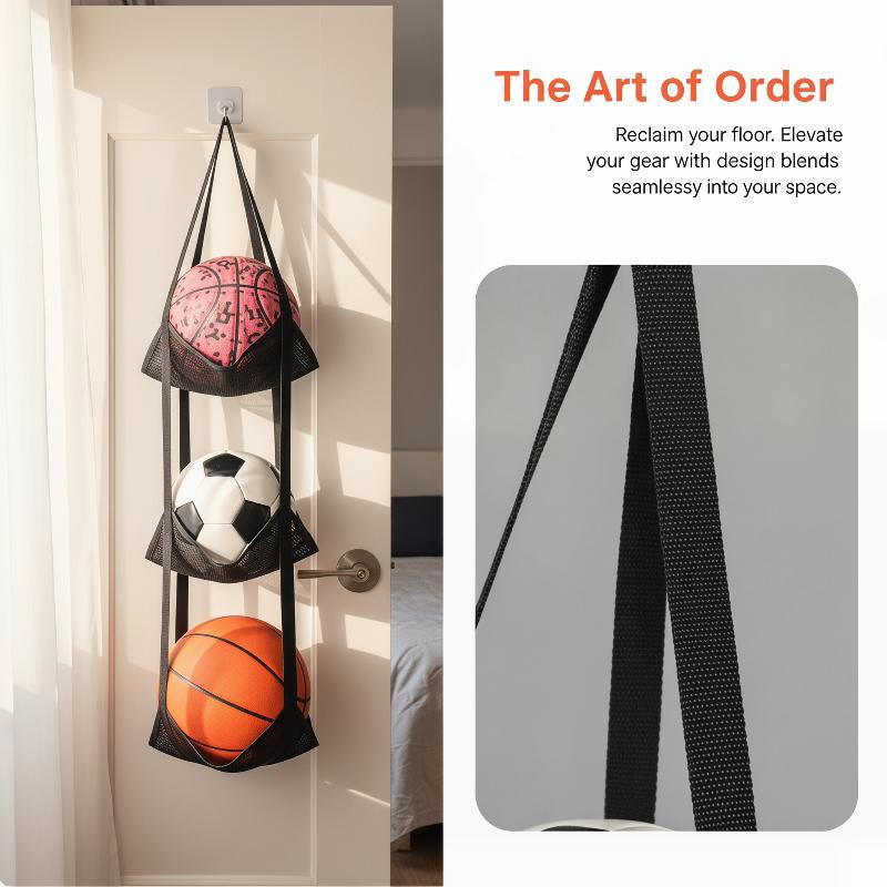 حقيبة شبكية لتخزين كرة السلة م - مراجعة Sports Equipment Garage Organizer وسعره