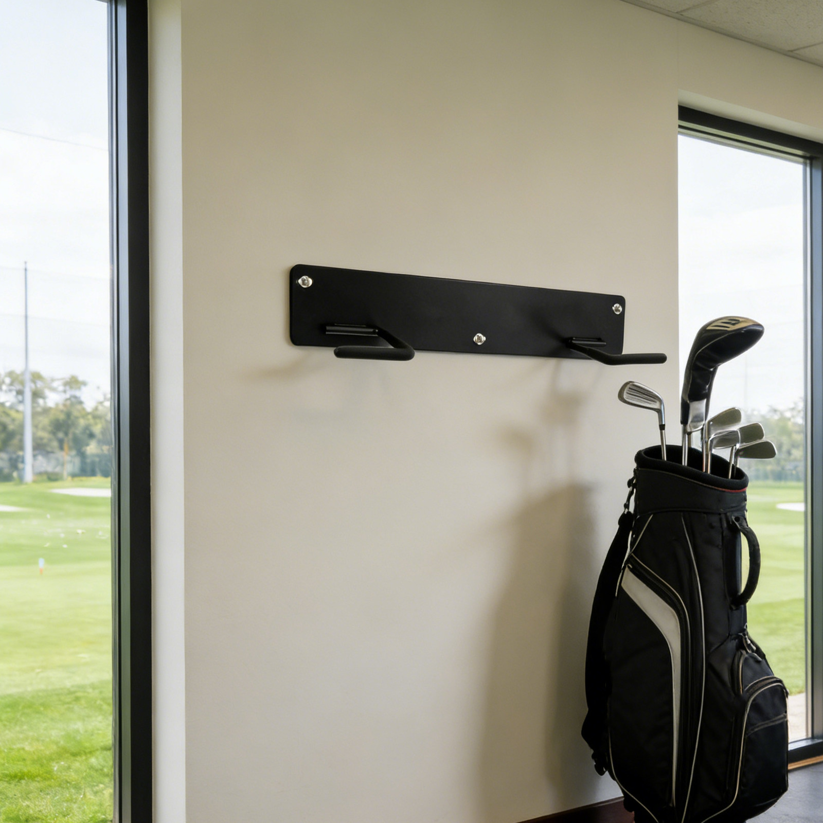 رف تخزين لحقيبة الجولف يُثبت ع - مراجعة Sports Equipment Garage Organizer وسعره