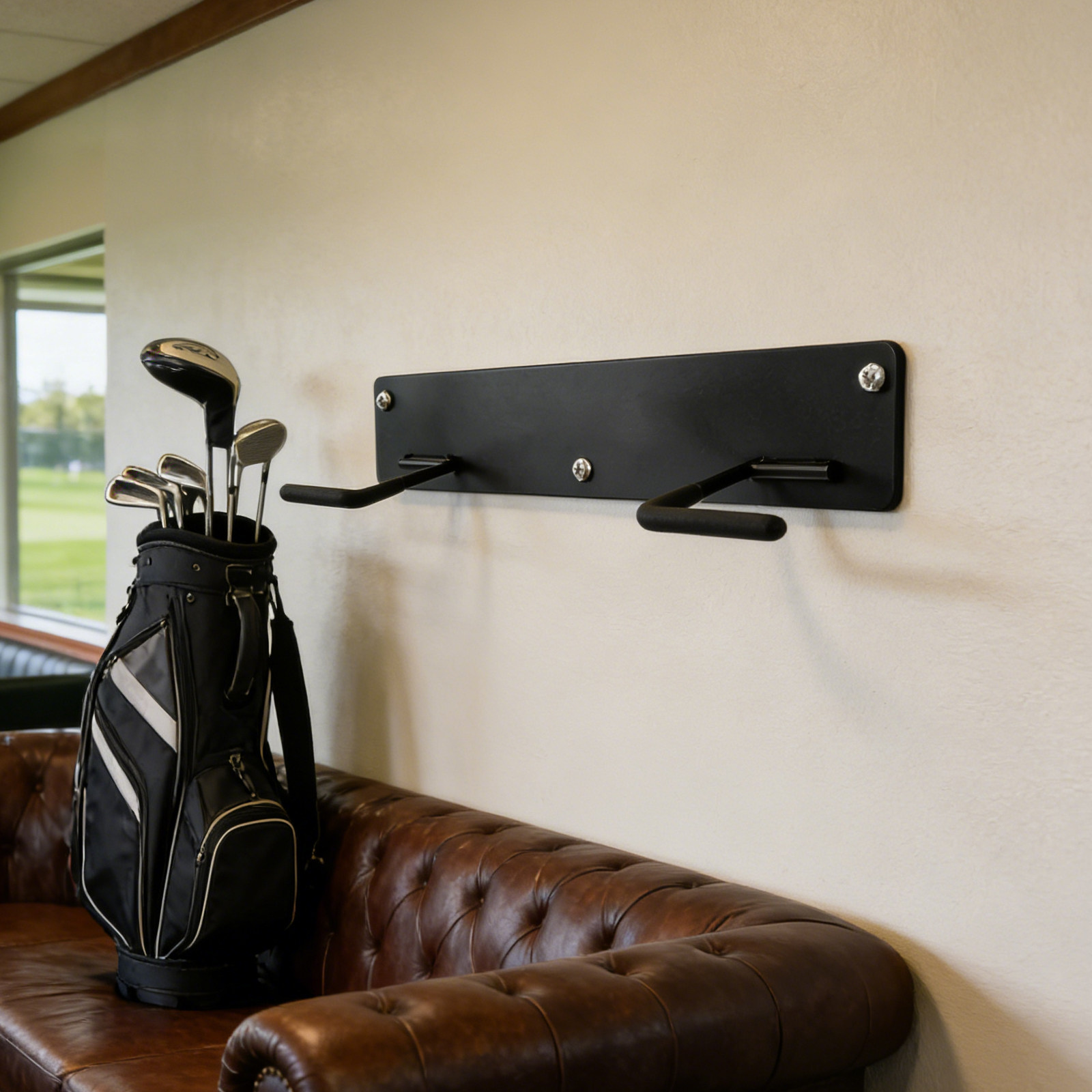 رف تخزين لحقيبة الجولف يُثبت ع - مراجعة Sports Equipment Garage Organizer وسعره