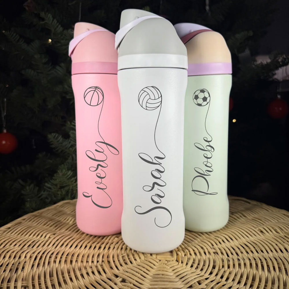 زجاجة ماء معزولة مخصصة للكرة ا - مراجعة Sports Equipment With Names وسعره