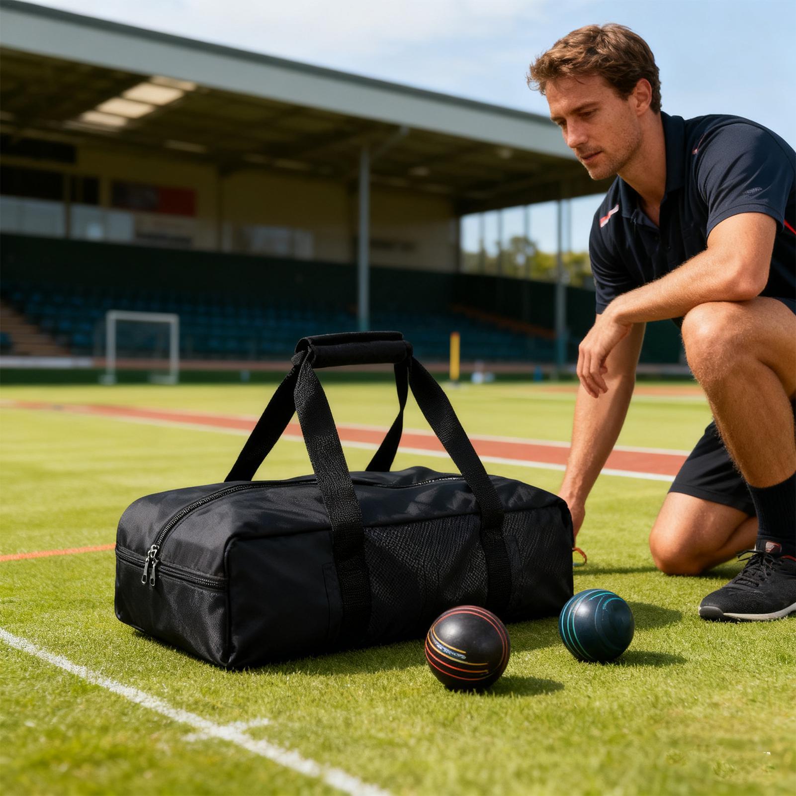 أكياس الكرة 8-مقصورات حقيبة حم - مراجعة Bocce Ball Set وسعره