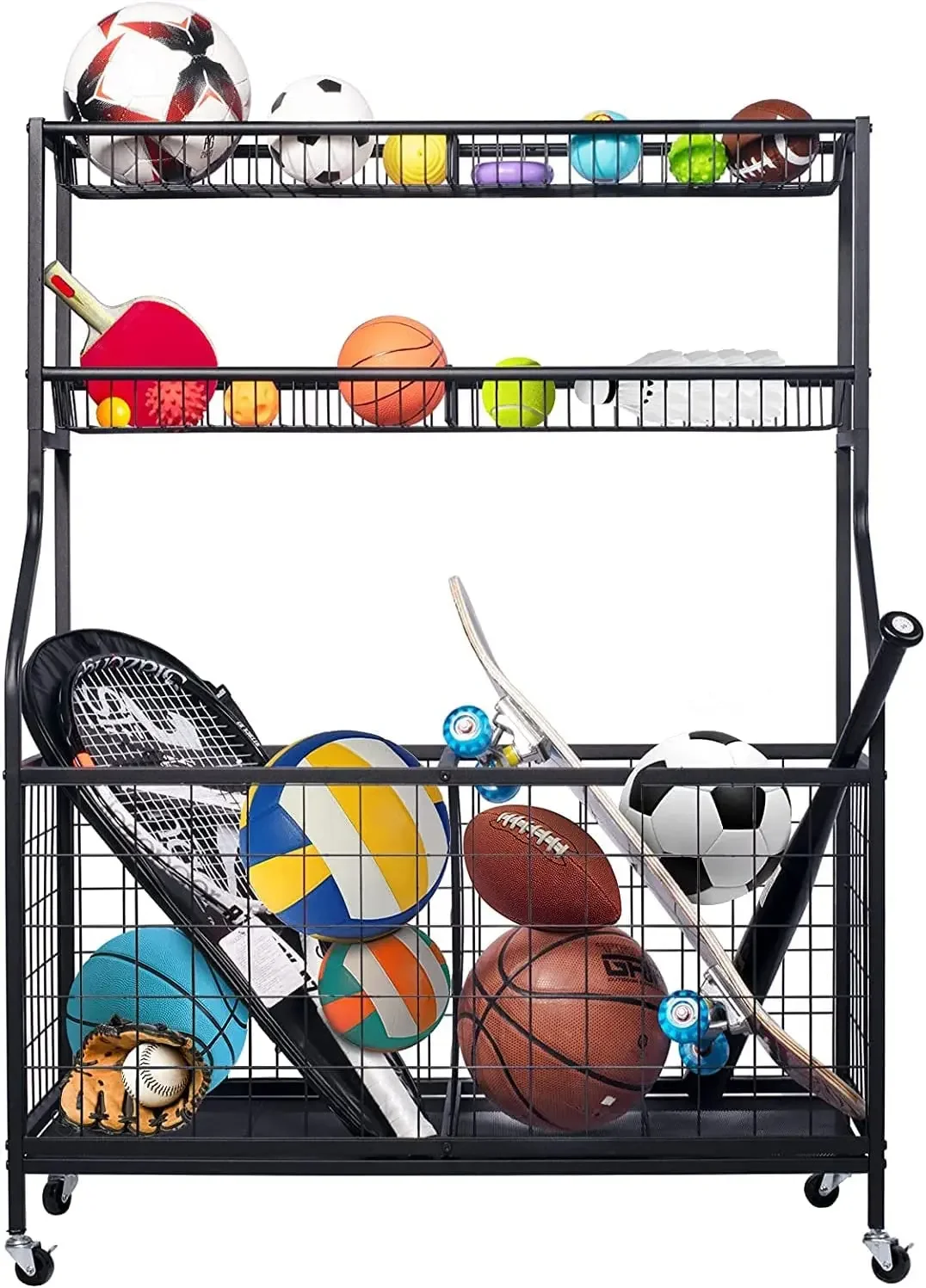 منظم تخزين معدات رياضية للمرآب - مراجعة Sports Equipment Garage Organizer وسعره