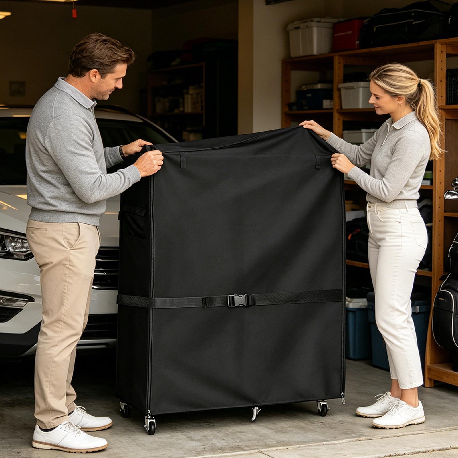 غطاء رف تخزين حقيبة الجولف من  - مراجعة Sports Equipment Garage Organizer وسعره