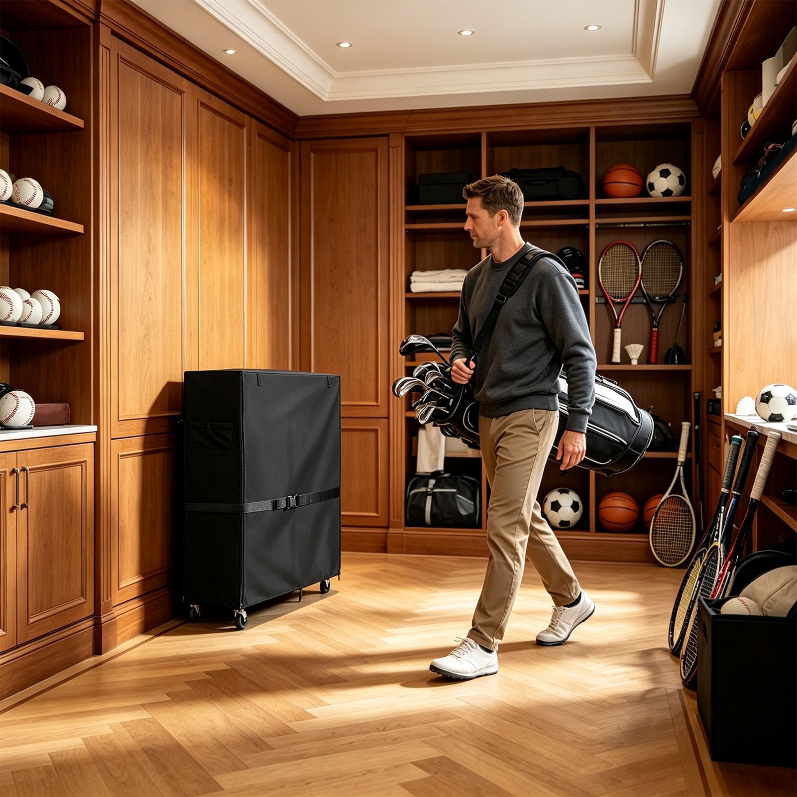 غطاء لتنظيم معدات التدريب الري - مراجعة Sports Equipment Garage Organizer وسعره